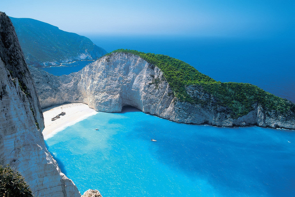 Beautiful Landscape Sea Blue Lagoon Beach Poster