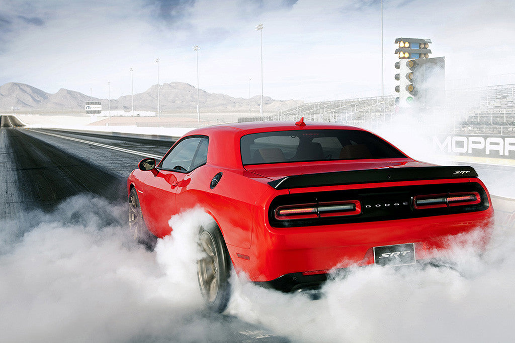 Dodge Challenger SRT Hellcat 2015 Drift Car Poster