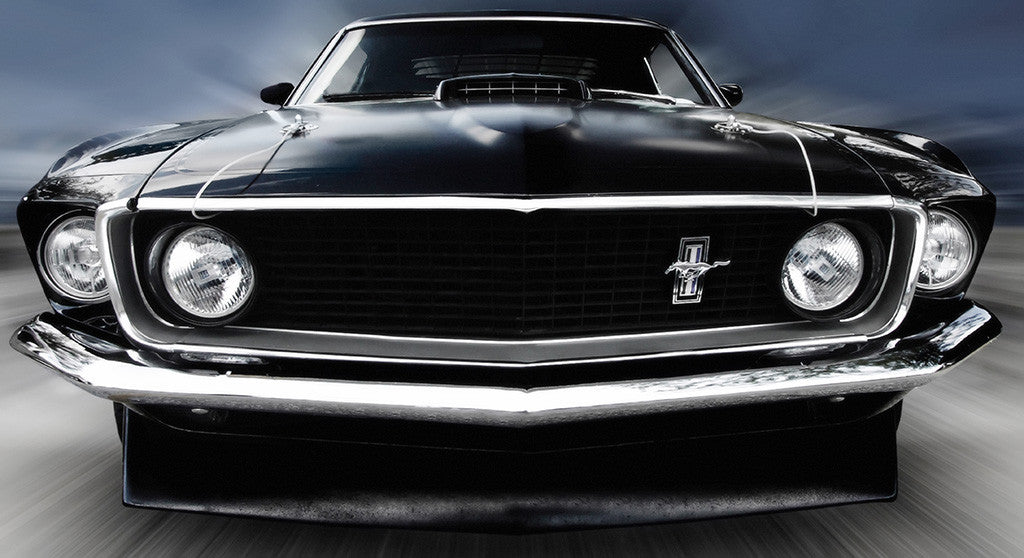 Ford Mustang Classic Retro Muscle Car Poster