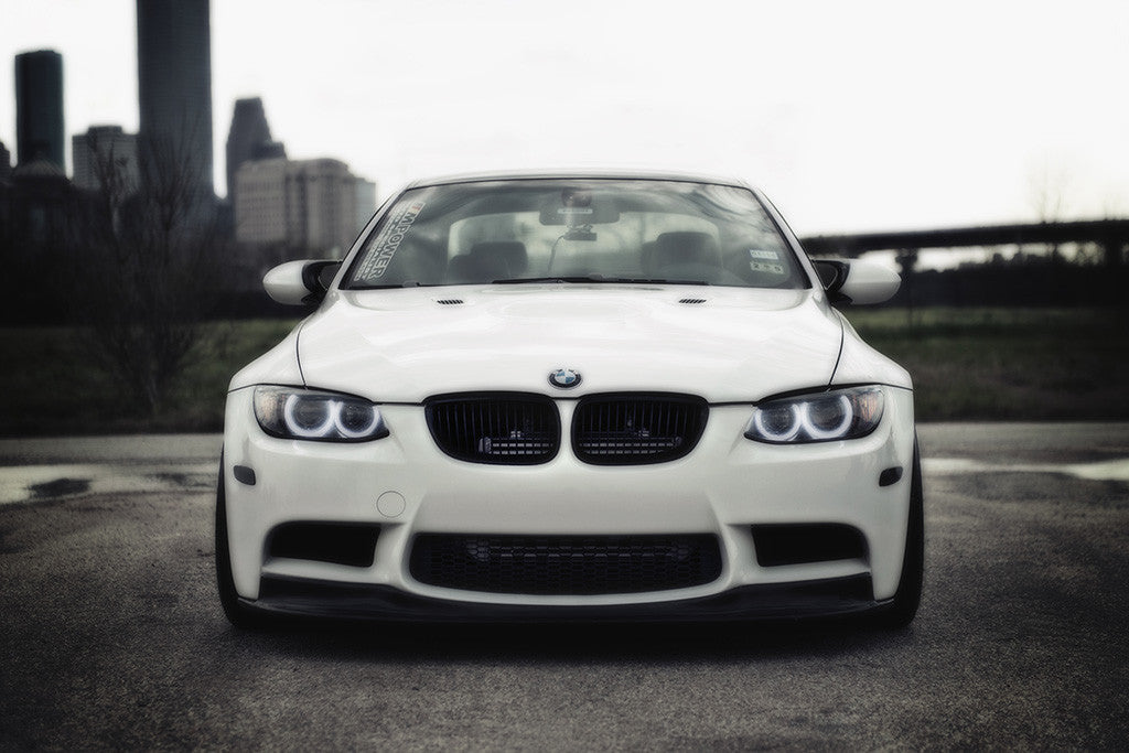 BMW 3 Series M3 E92 White Car Poster