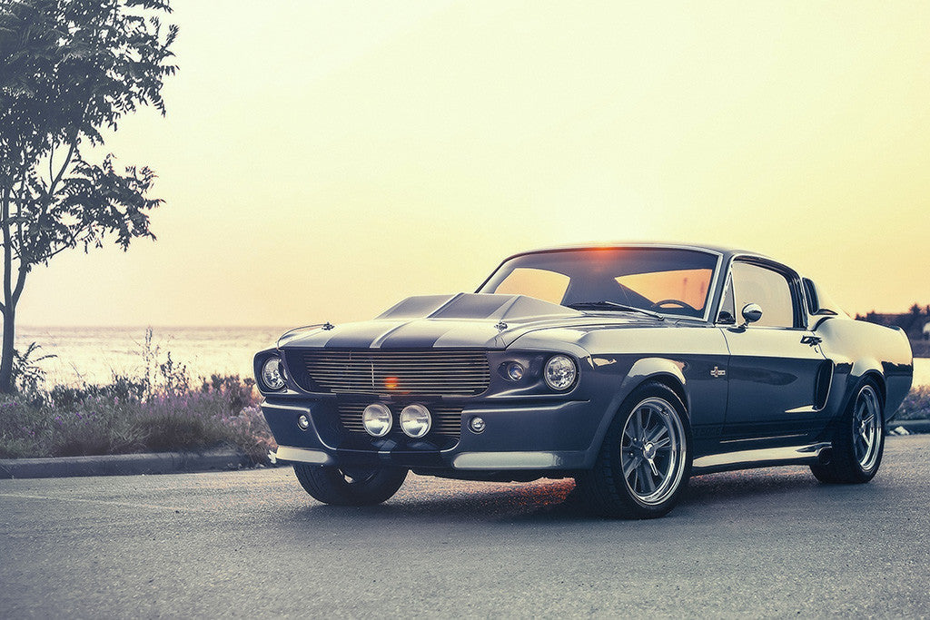 1967 Ford Mustang Shelby Cobra GT500 Eleanor Muscle Car Poster