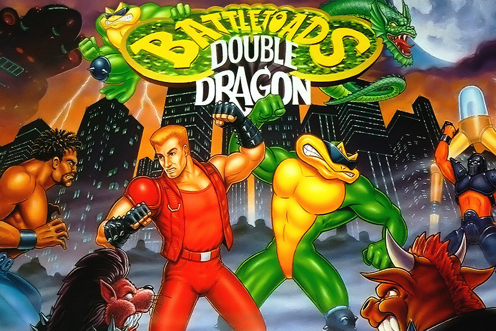 Battletoads Double Dragon Old Classic Retro Game Poster