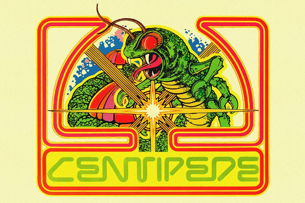 Centipede Old Classic Retro Game Poster