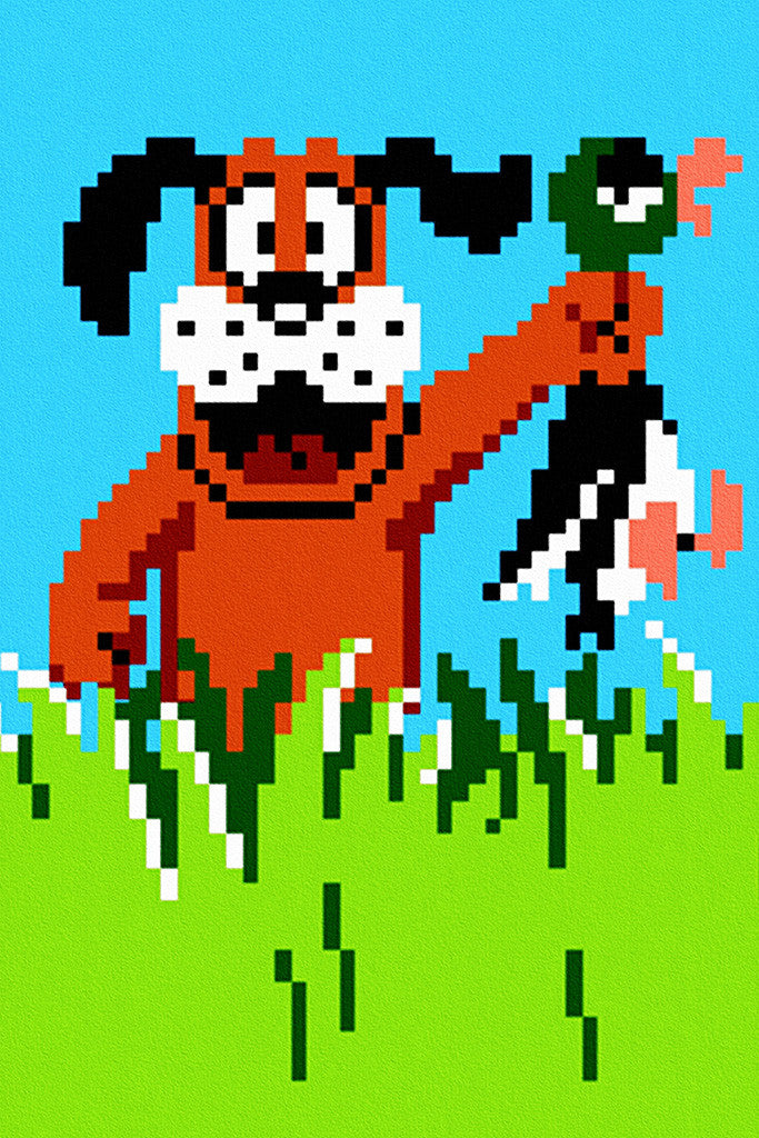 Duck Hunt Old Classic Retro Game Poster