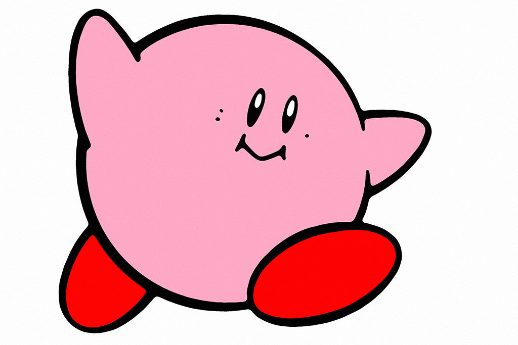 Kirby's Dream Land Old Classic Retro Game Poster