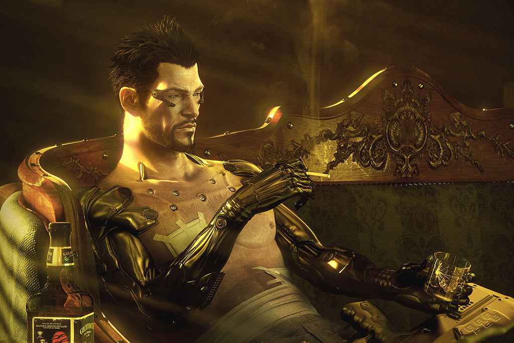 Deus Ex Old Classic Retro Game Poster