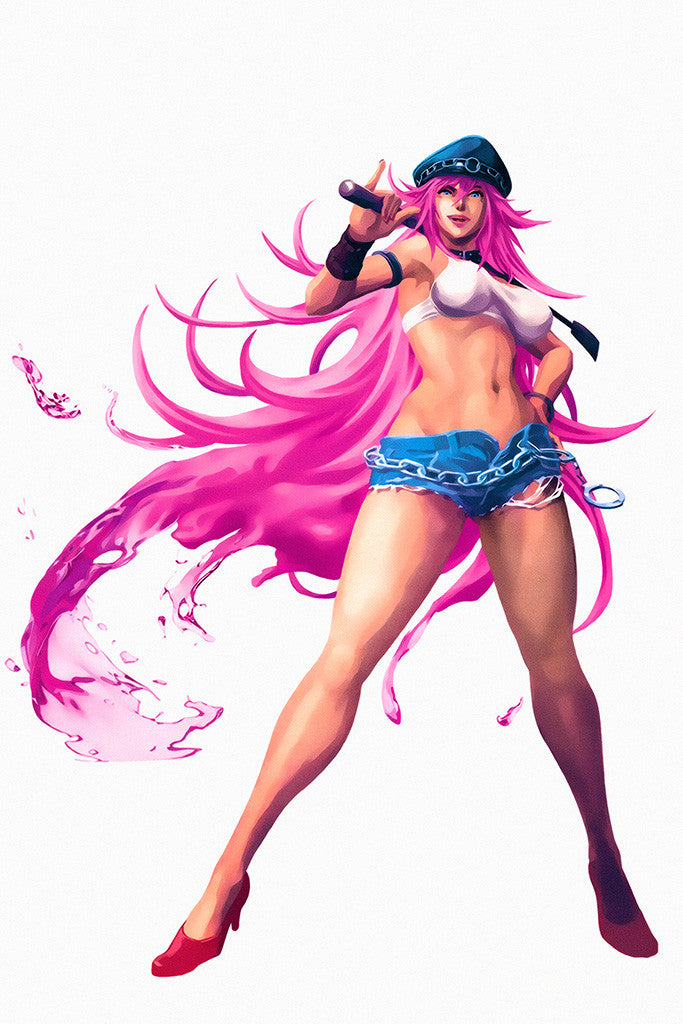 Final Fight Poison Old Classic Retro Game Poster