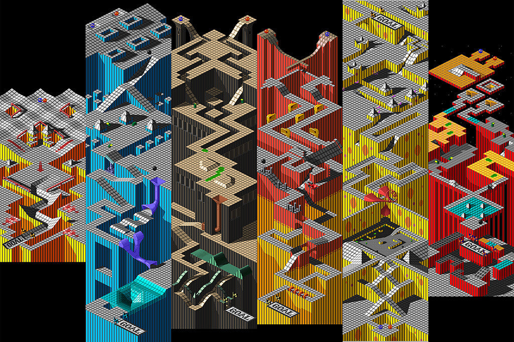 Marble Madness Old Classic Retro Game Poster