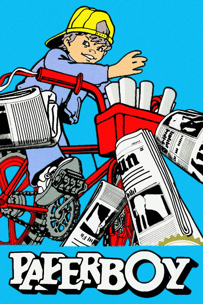 Paperboy Old Classic Retro Game Poster