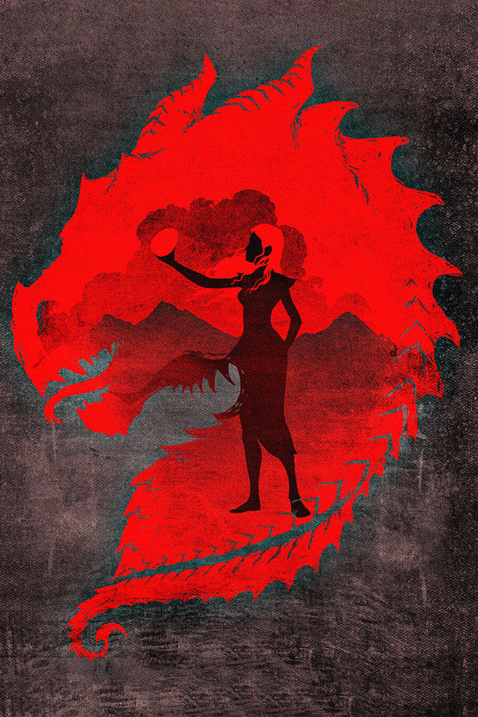 The Mother of Dragons Daenerys Targaryen Game of Thrones Poster