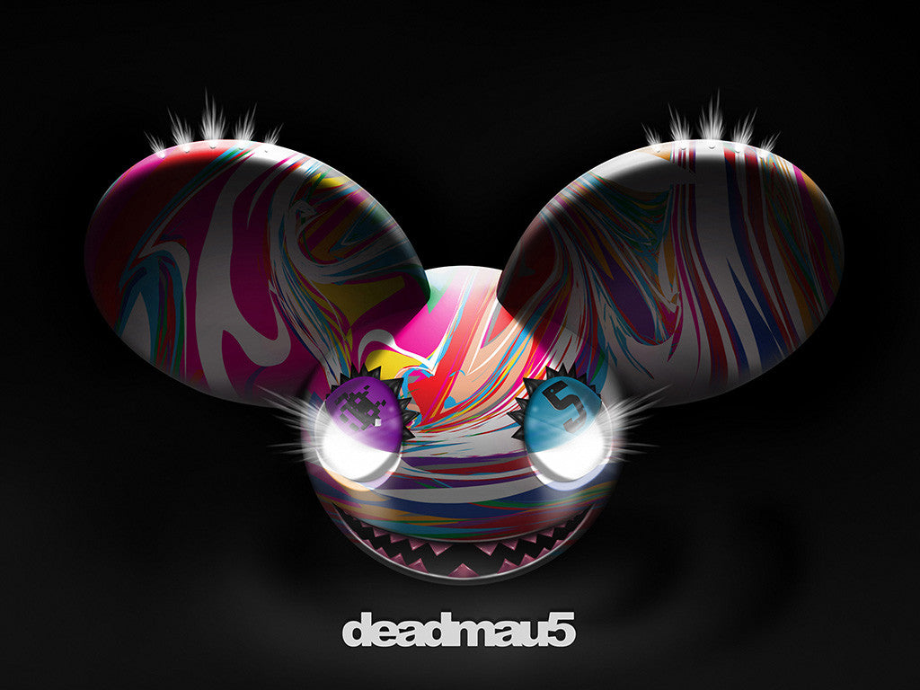 Dj Deadmau5 Colorful Evil Mouse House Music Dj Poster