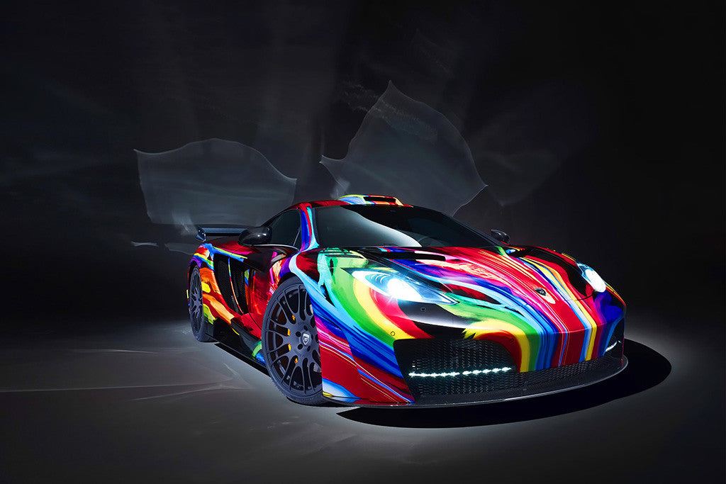 Mclaren MP4 Colorful Colors Poster