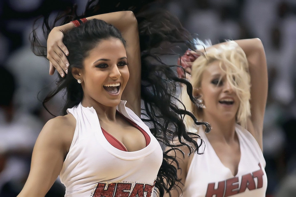 Miami Heat Basketball Team Cheerleaders NBA Hot Girls Poster