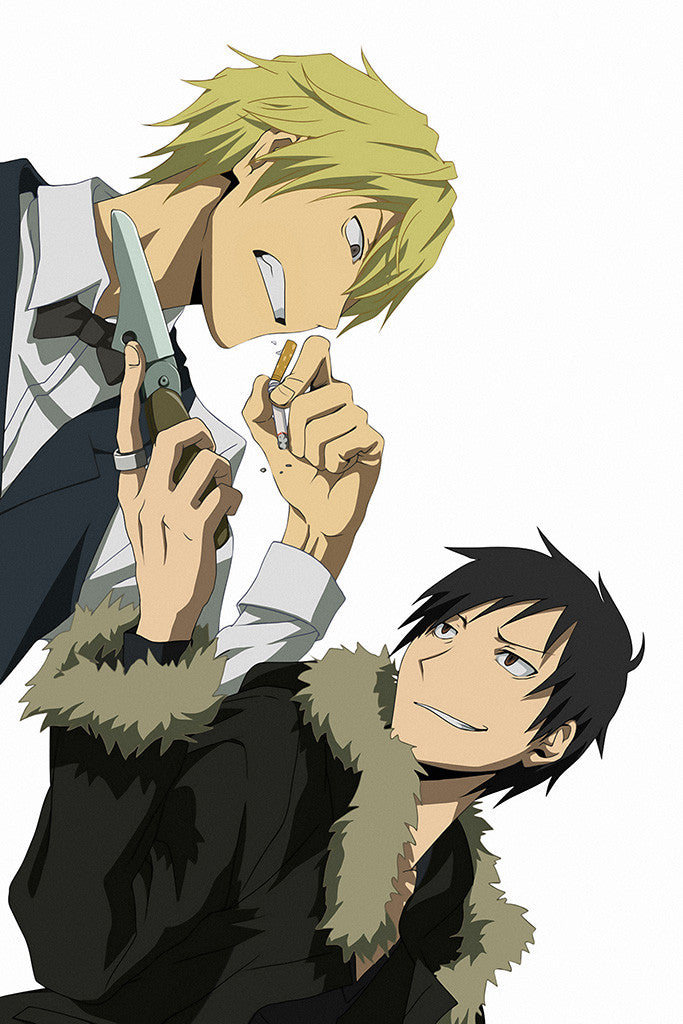 Durarara Izaya And Shizuo Anime Poster