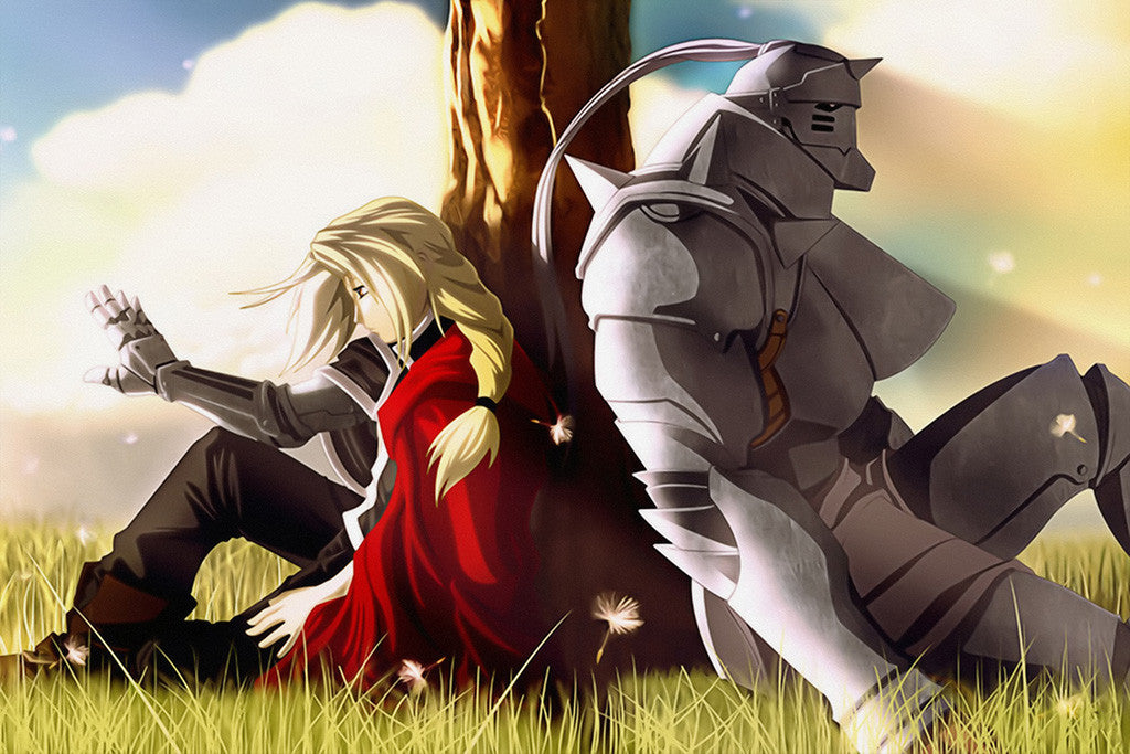 Fullmetal Alchemist Brotherhood Elric Brothers Anime Poster