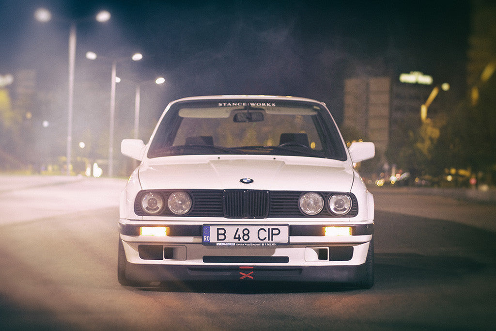 BMW 3 Series E30 Romania Car Poster