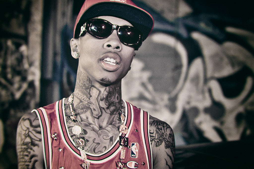 Tyga Glasses Tatoos Hip Hop Rap Poster