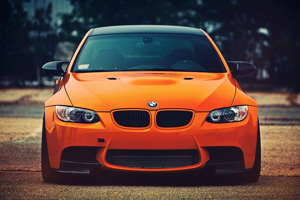 BMW M3 Orange Eyes Poster