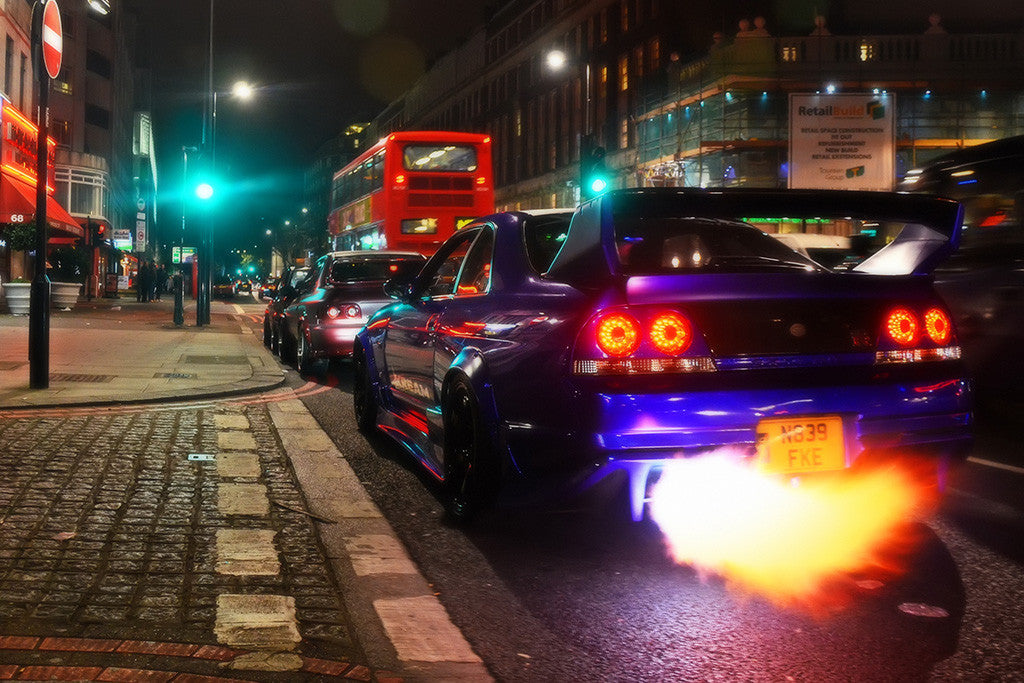 Nissan Skyline R33 GT-R Tuning Poster