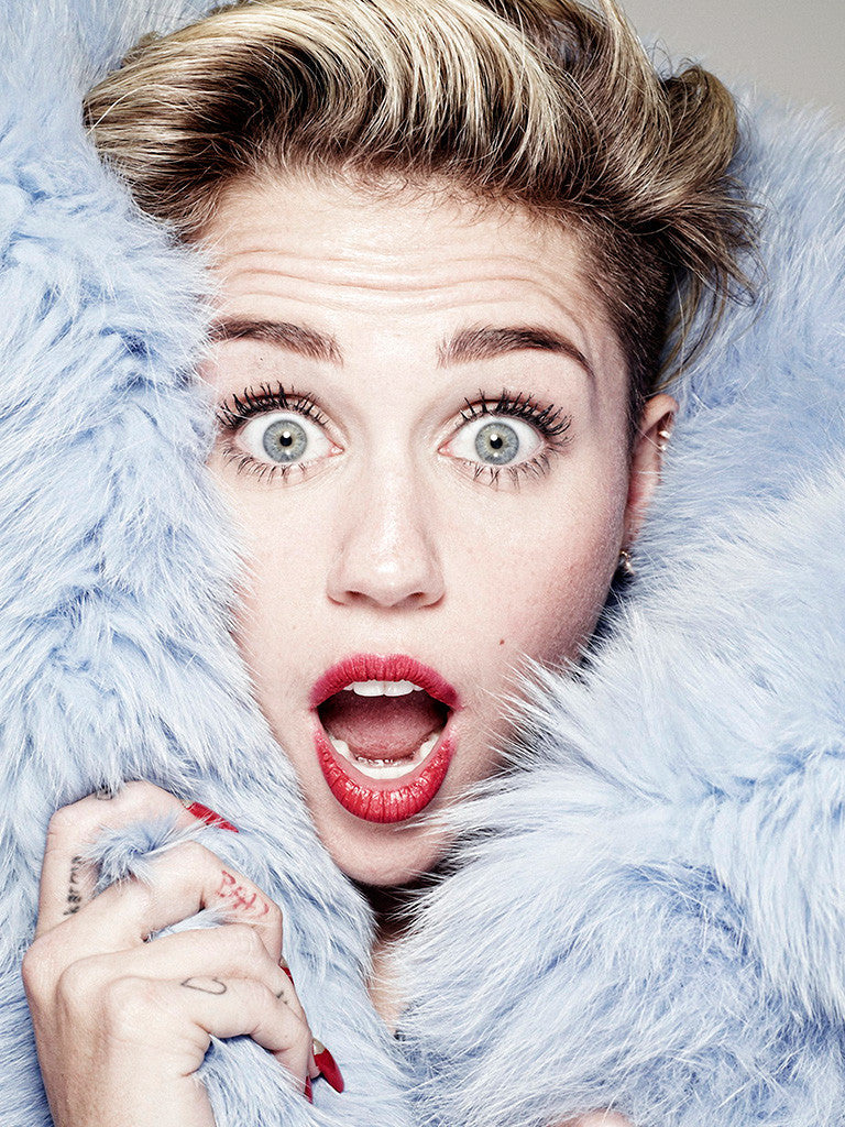 Miley Cyrus Face Close Poster