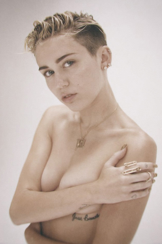 Miley Cyrus Portrait Hot Sexy Girl Poster