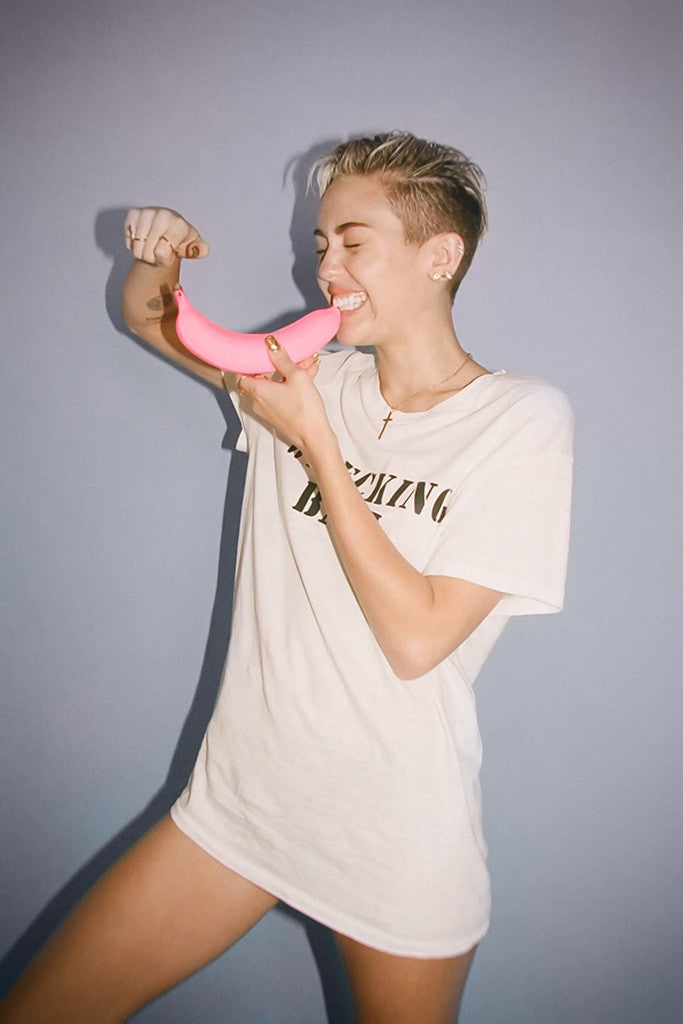 Miley Cyrus Pink Banana Hot Girl Sexy Funny Poster
