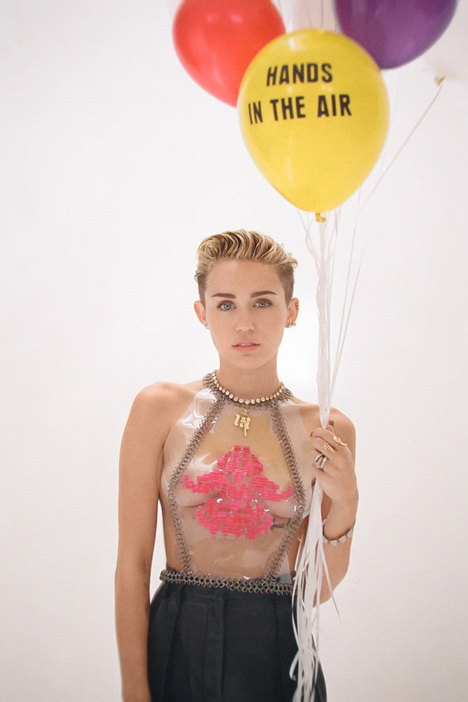 Miley Cyrus Balloons Hot Girl Poster