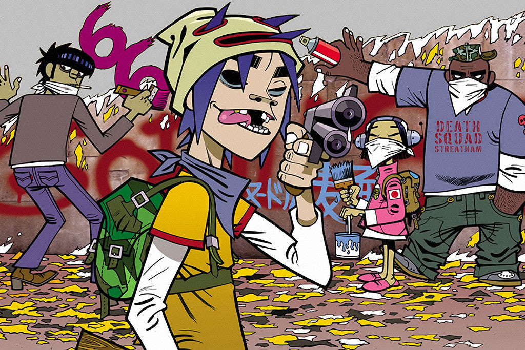 Gorillaz Team Characters Poster
