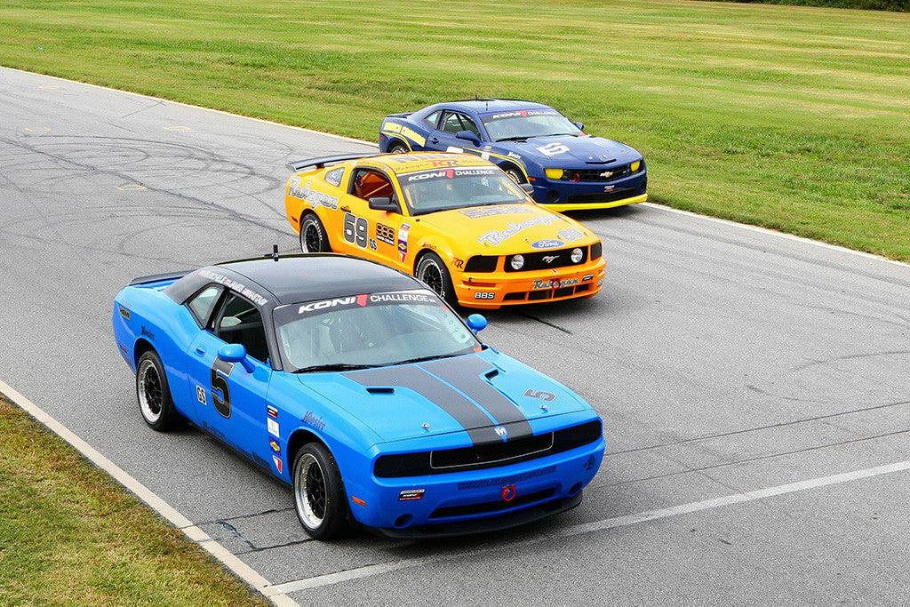Chevrolet Camaro Ford Mustang Dodge Challenger Cars Poster