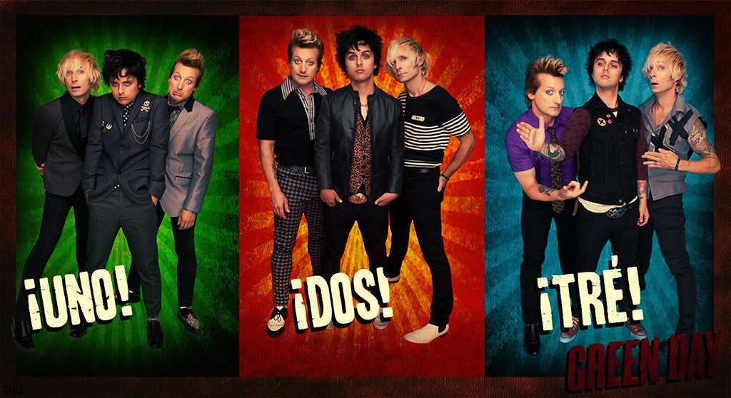 Green Day Uno Dos Tre Poster
