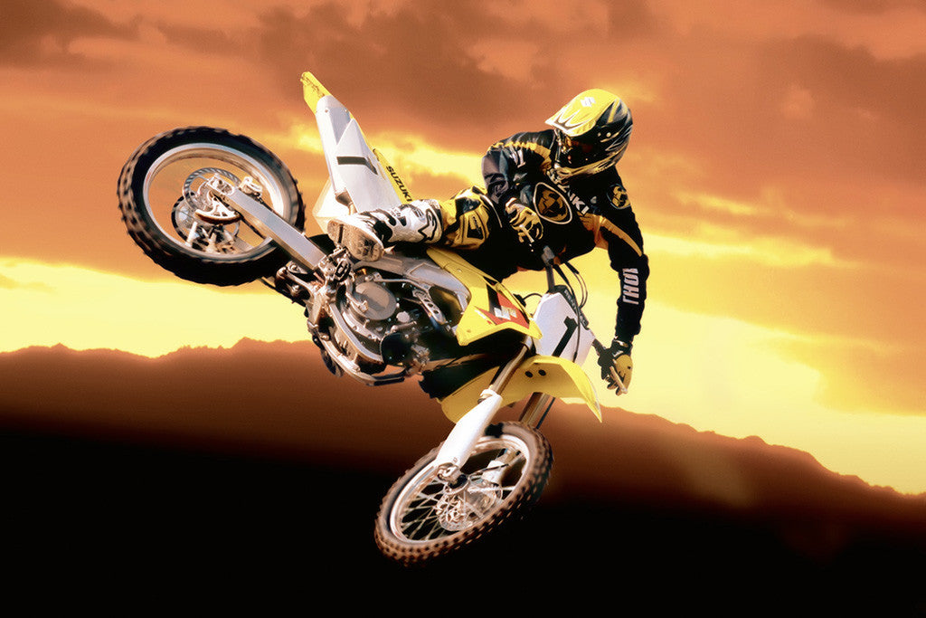 Suzuki Motocross Bike Poster