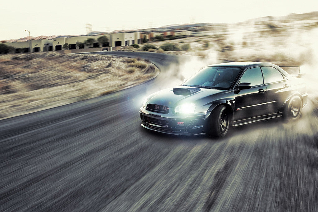 Subaru Impreza WRX Drift Car Poster