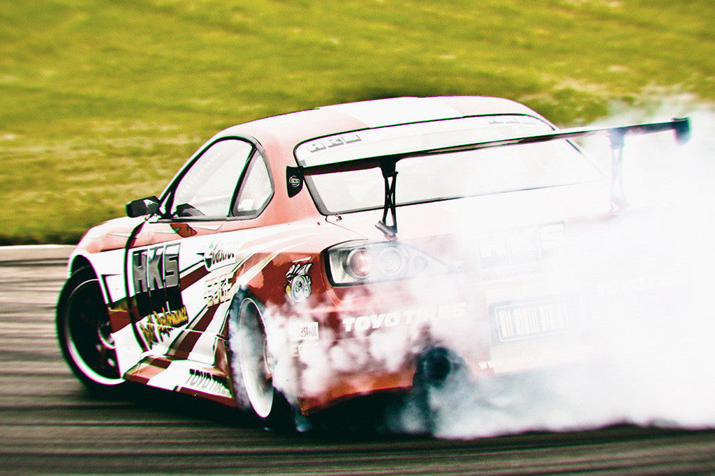 Nissan Silvia Back Drift Car Poster