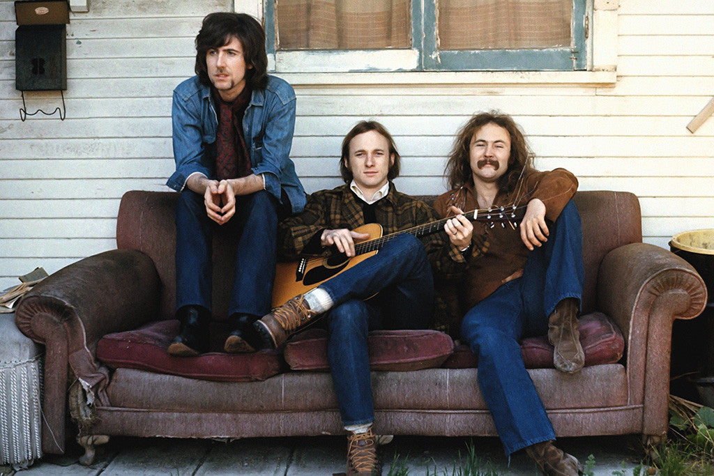 Crosby, Stills, Nash & Young Classic Rock Band Poster
