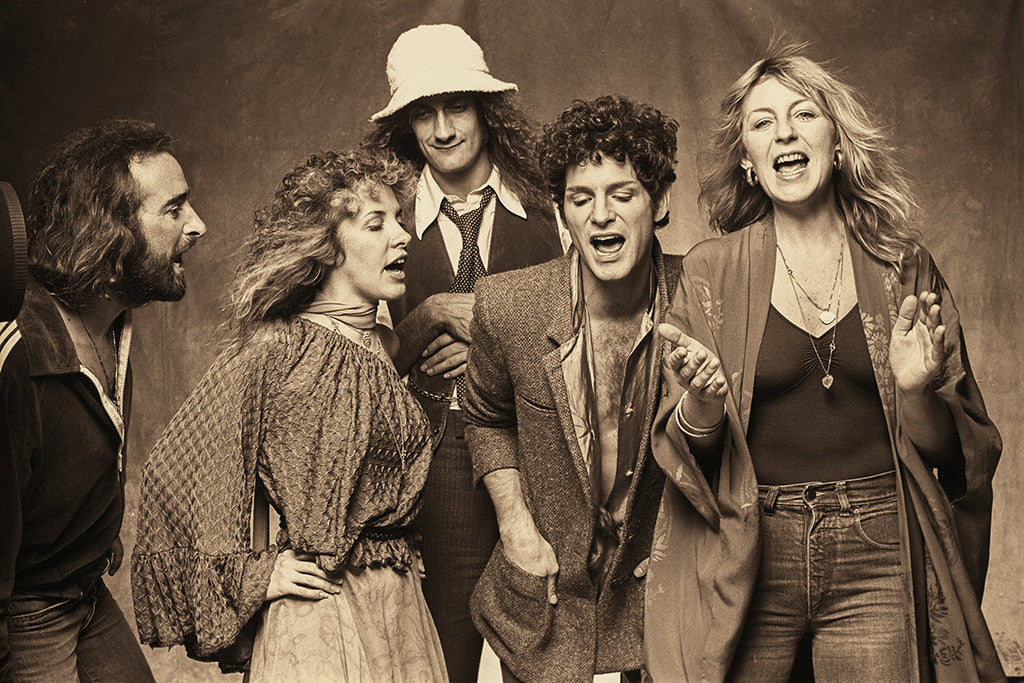 Fleetwood Mac Classic Rock Band Poster