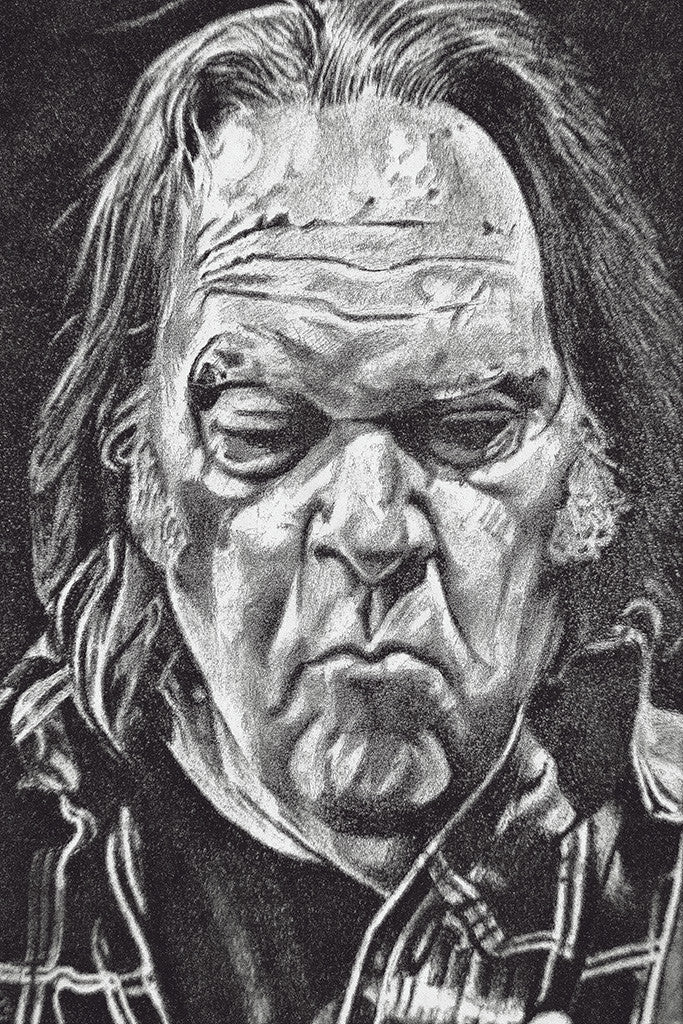 Neil Young Classic Rock Star Band Poster