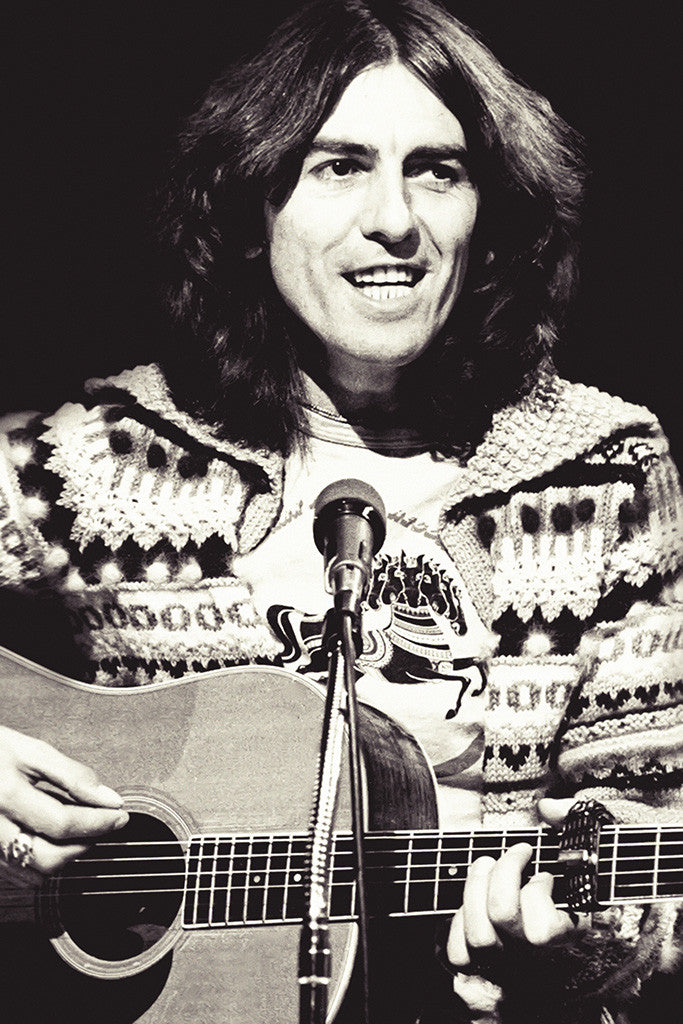 George Harrison Classic Rock Star Band Poster
