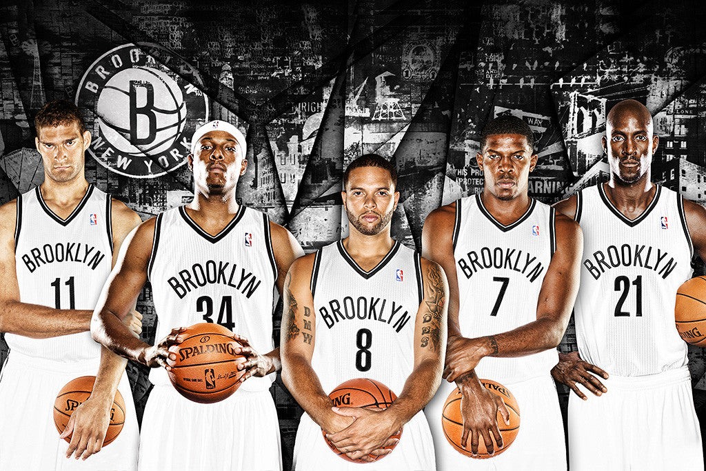 Brooklyn Players Basketball NBA Poster