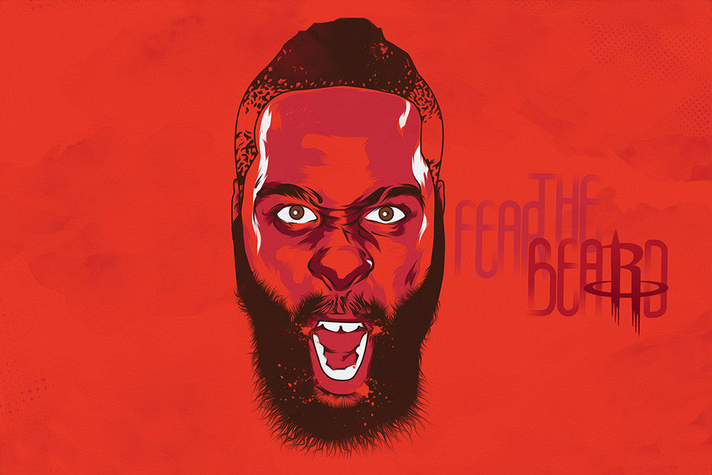 James Harden Houston Rockets Basketball Poster