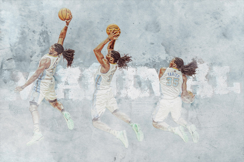 Kenneth Faried Denver Nuggets Basketball NBA Poster