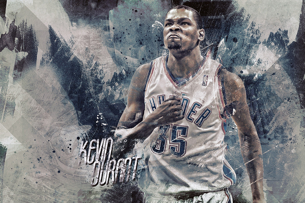 Kevin Durant Thunder Basketball NBA Poster