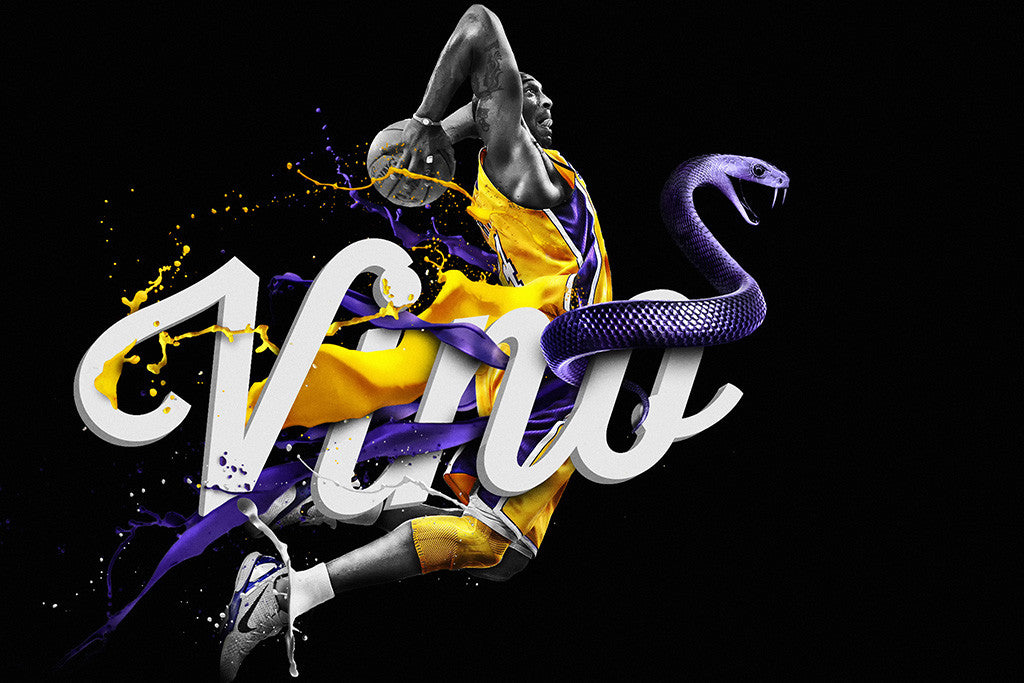 Kobe Bryant Lakers Basketball NBA Poster