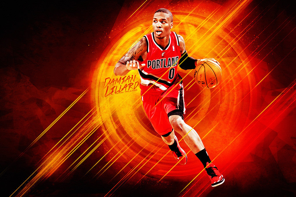 Damian Lillard Basketball NBA Poster