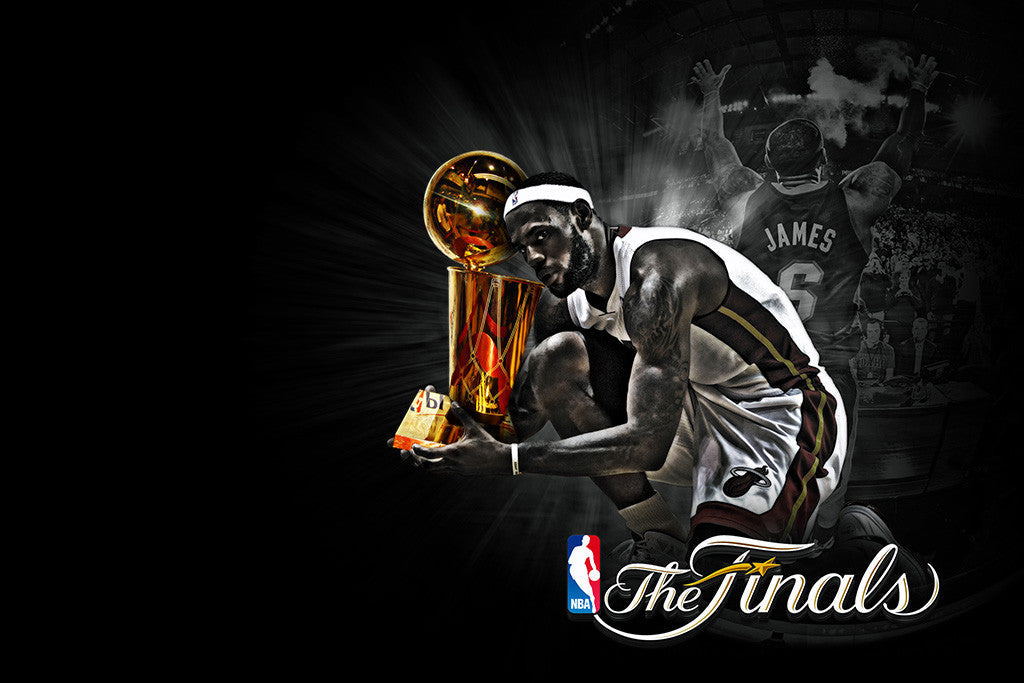 Miami Heat Lebron James Basketball NBA Poster