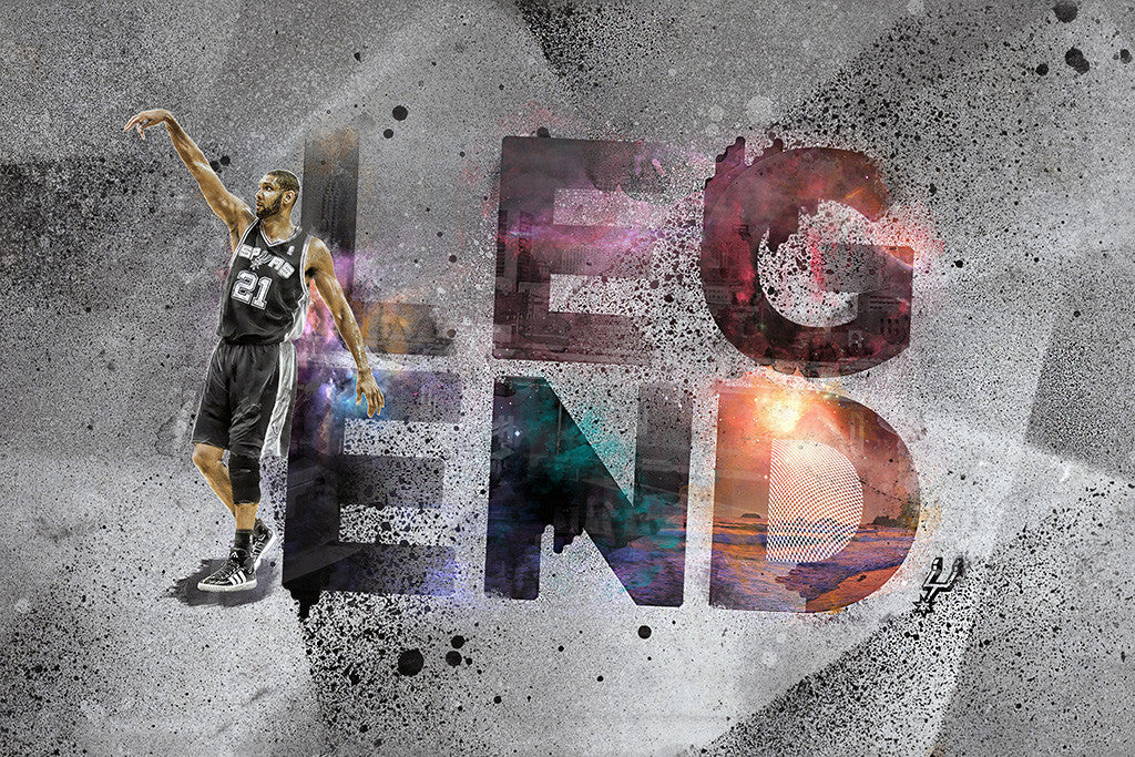 Tim Duncan San Antonio Spurs Basketball NBA Player Poster