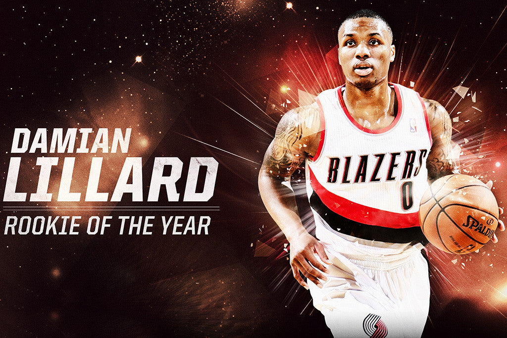 Damian Lillard Basketball NBA Player Poster