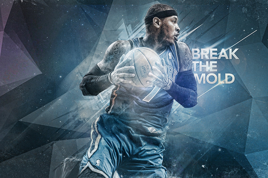 Carmelo Anthony Basketball New York Knicks NBA Poster