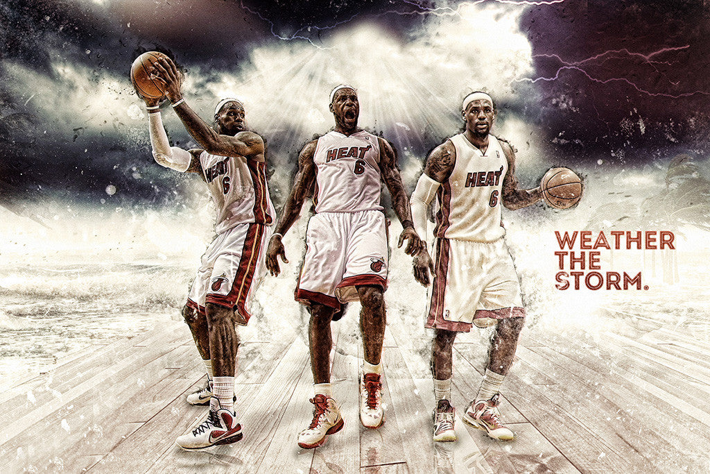 Lebron James Miami Heat NBA Basketball Poster
