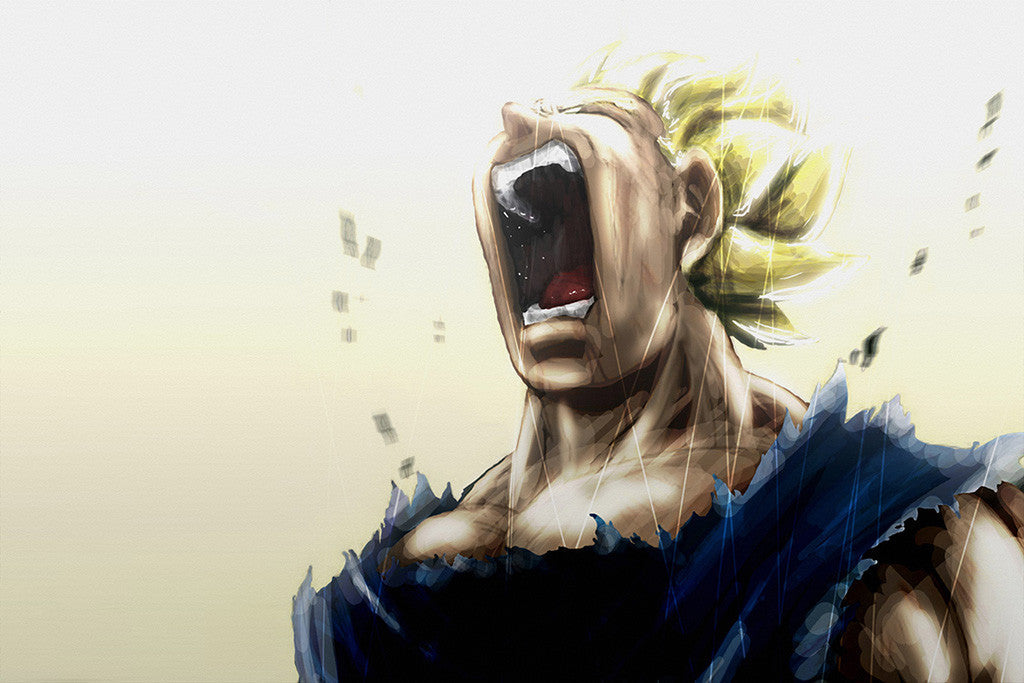 Dragon Ball Z Scream Anime Poster