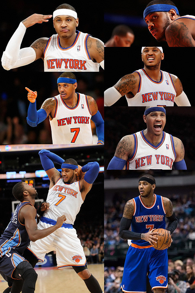 Carmelo Anthony Set New York Knicks Basketball NBA Poster 8/9
